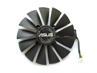Вентилятор кулер для видеокарты ASUS GTX 1050 Ti RX 470 570 Strix RX 580 Dual (orgnl) 95 мм Everflow T129215BM (T129215SM FDC10M12S9-C)(№134.8)
