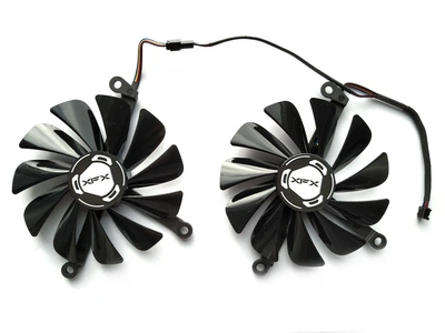Вентилятор кулер для видеокарты XFX RX 5600 5700 XT Champion CF1010U12S (FDC10U12S9-C) комплект 2 шт (№306.05)