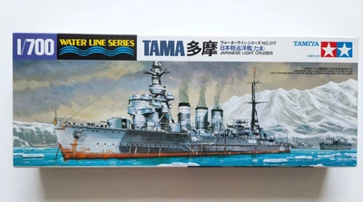 Збірна модель Tamiya 317 Японський легкий крейсер Tama 1:700 Water Line Series