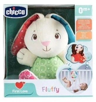 Interaktywna maskotka Chicco First Love Grający królik Fluffy (8058664067145)