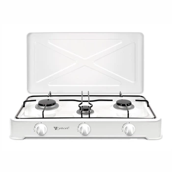 Таганок газовый настольный 3 комфорки YUCEL O-300-LPG-white