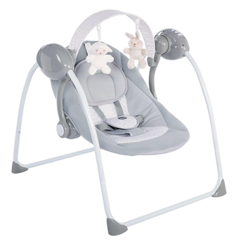 Крісло-гойдалка Chicco Relax Play 0 - 9 кг Сіре (8058664109074)