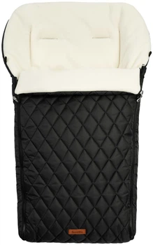 Śpiworek Sensillo Polar do wózka lub sanek pikowany czarny 95 × 40 cm (5908310392080)