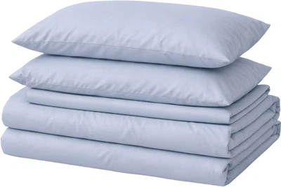 Комплект постільної білизни Mirson Сімейний 2 x 143x210 см Soft Elegance №14-4102 Glacier Gray Мікросатин (2200010912265)