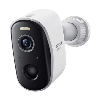 Наружная умная камера видеонаблюдения Baseus N1 Plus Security Outdoor Camera 2k | угол обзора 145°, аккумулятор 10500 мАч, IP67, 16 Гб eMMC (16 ТБ макс.), цветное ночное видение, аудиосвязь | Белый
