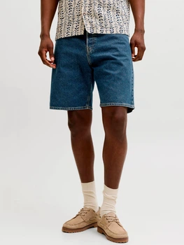 Шорти джинсові короткі чоловічі Jack & Jones 12289725 S Blue Denim (5715825738445)