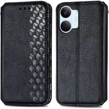 Чохол Deexe Rhombus Wallet для Xiaomi Poco X8 Pro Max - Black