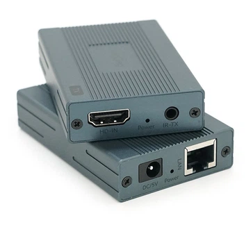 Удлинитель HDMI сигнала по UTP кабелю VEGGIEG VHE120 Extender 120m 1080p, LAN CAT 5E/6A
