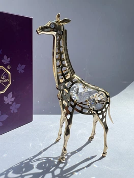 Фигурка с камнями Swarovski Жираф 13 см 160770