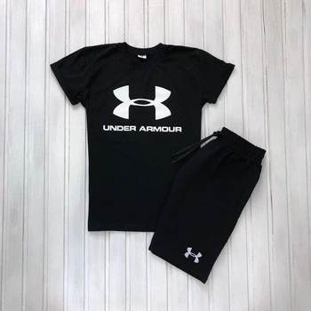 Літній костюм Under Armour футболка + шорти чорний M 4194