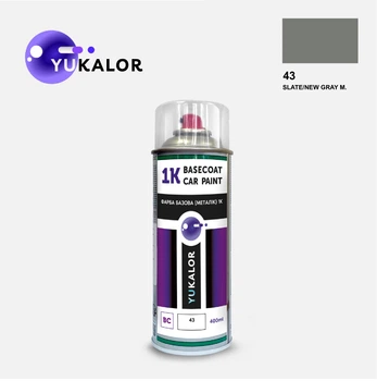 Фарба автомобільна аерозольна YUKALOR SUBARU 43 slate new gray m 1989 400 мл