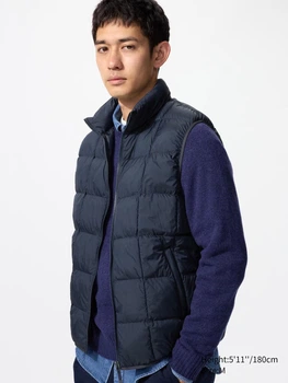Теплий жилет чоловічий UNIQLO 273081887 3XL Синій (1159859038)