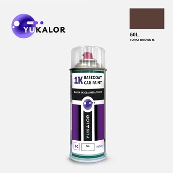 Фарба автомобільна аерозольна YUKALOR VAUXHALL 50L topaz brown m 1981 1982 400 мл