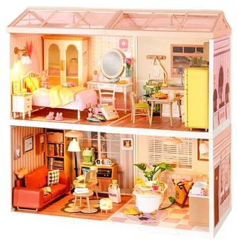 Конструктор Rolife Super World «Спальня» DIY кукольный домик, подарочный для девочек