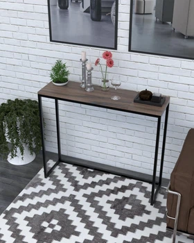 Столик консольный EcoLoft DSP-1157-8 в стиле лофт Дуб Ливорно