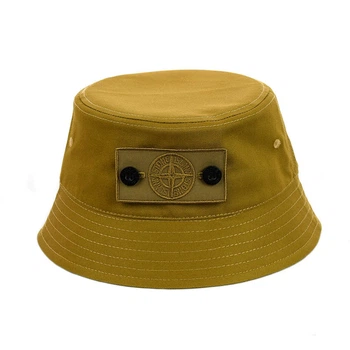 Молодежная панама с патчем "Stone Island" кэмэл