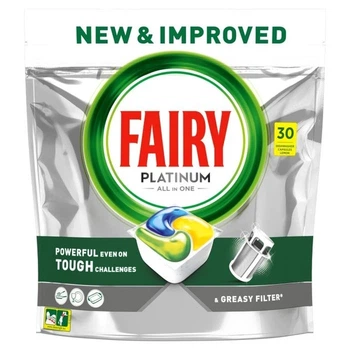 Капсули для посудомийки Fairy Platinum All in One 30 шт без фосфатів