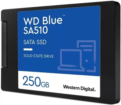SSD накопичувач 250 ГБ Western Digital (2.5", 3D NAND (TLC), SATAIII, WDS250G1B0A) Б/В