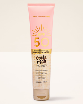 Солнцезащитный лосьон Bath & Body Works Pink Pineapple Sunrise SPF50 177 мл
