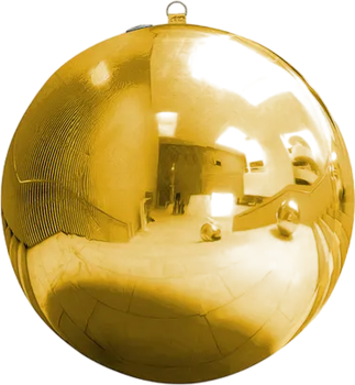 Balon PartyDeco Dmuchana kula 90 cm złota lustrzana (5904555042162)