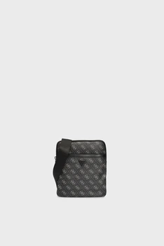 Чоловіча чорна сумка з візерунком VEZZOLA SMART Guess OS HMEVZLP2223