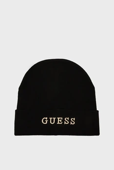 Жіноча чорна шапка BEANIE Guess L AW5189POL01