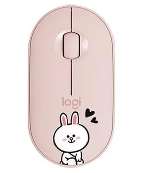 Комп’ютерна миша Logitech Pebble М350 Line Friends Cony Rabbit Pink Рожева