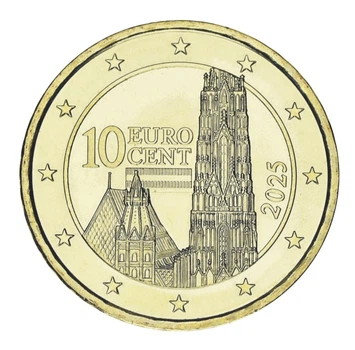Монета Австрія 10 євроцентів 2025 UNC