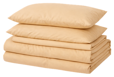 Комплект постільної білизни Mirson Сімейний 2 x 143x210 см Soft Elegance №12-0712 Vanila Мікросатин (2200010911220)