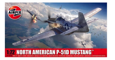 Збірна модель 1:72 американський винищувач North American P-51D Mustang Airfix A01004B