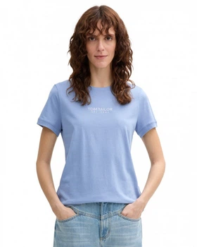 Футболка women's T-shirt 1045543-37106 Tom Tailor L Блакитний 1045543-37106 L