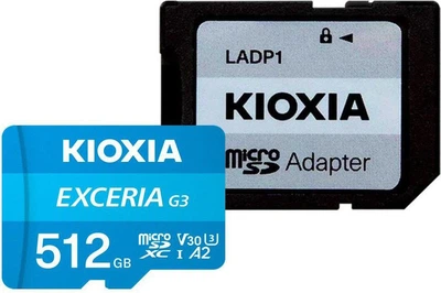 MicroSDXC Kioxia 512 GB microSDXC Exceria G3 (LMEX3L512GG2)