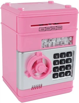 Sejf skarbonka Lean Toys Różowy 570516 (8713219557426)