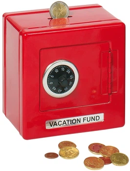 Скарбничка Goki Vacation Fund металева Червона 14019 (4013594140195)