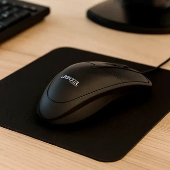 Проводная оптическая мышь JEDEL CP72 1000 DPI USB черный для ПК и ноутбуков