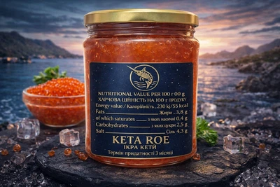 Ікра червона Кети 500г, (Капсульована) OCEANARIUM MARKET