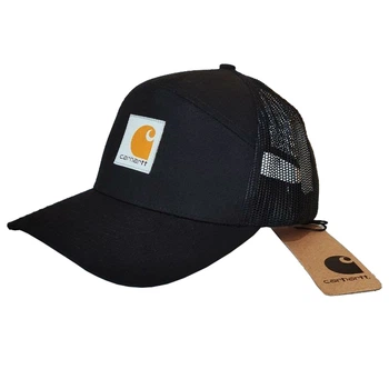Кепка Carhartt wip cap logo цвет Чёрный