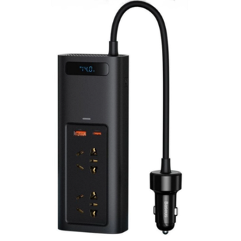 Автомобильный преобразователь инвертор BASEUS CRNBQ-A01 150W 2x220В 1xUSB 1xTypeC