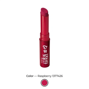 Губна помада Avon Color Trend «Фаворит» Відтінок: "Raspberry/ Малина" 2 г #MyFav Semi Matte Lipstick для губ