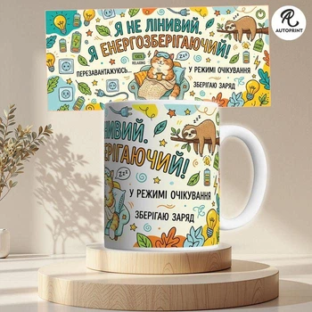 Чашка Кружка Autoprint Я не ленивый Подарок другу Чашка для друга 330 мл (CUP121)