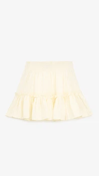 Юбка однотонная для девочки Aura Style 5007-1 110 см Молочный shop (2000999546648)