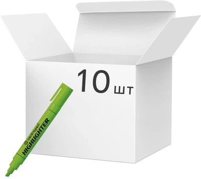 Набор текстовых маркеров Centropen Fax 1-4.6 мм Зеленых 10 шт (8852/04)