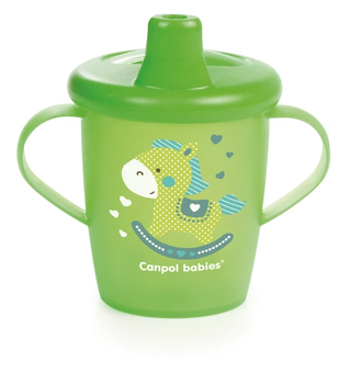 Чашка-непроливайка Canpol Babies 250 мл 9 місяців Іграшки зелена (31/200_gre)
