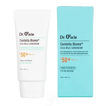 Солнцезащитный крем Dr. Oracle Centella Biome Cica Mild Suncream SPF 50+ PA+++ для успокоения кожи лица 50 мл