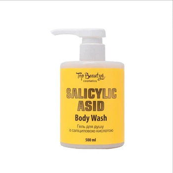 Гель для душа для борьбы с акне Top Beauty Salicylic Asid Body Wash с салициловой кислотой 500 мл