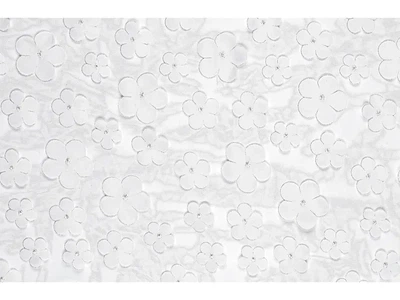 Bieżnik na stół PartyDeco Kwiaty 26 x 500 cm Biały (5904555042407)