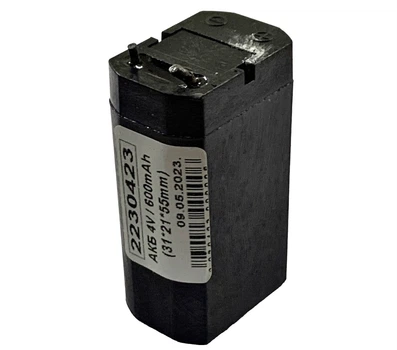 Аккумулятор 4V/600mAh для фонаря (31*21*55mm)
