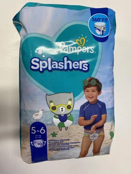 Підгузники для плавання Pampers Swim Diapers 10pcs Size 5- 6 Splashers (14+kg)
