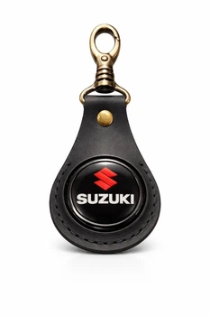 Брелок Suzuki ручная робота натуральная кожа 50мм