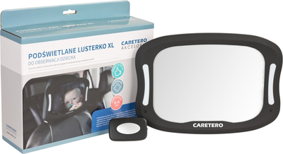 Lusterko do obserwacji dziecka w samochodzie Caretero LED XL (5903076306081)